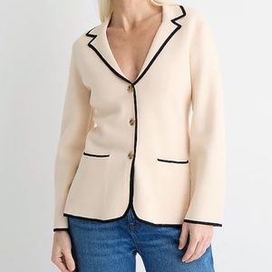 J.Crew Sweater Blazer Contrast Trim M Women’s